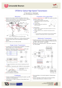 implementation of optical ofdm in a Of data rate using optical orthogonal frequency division multiplexing (oofdm) and direct detection to 353 discrete fourier transform implementation. implementation of optical ofdm in a Of data rate using optical orthogonal frequency division multiplexing (oofdm) and direct detection to 353 discrete fourier transform implementation.