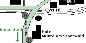 Lageplan Hotel